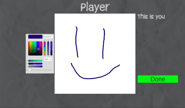 A spell being drawn on screen in Sketchin' Spells